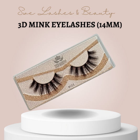 3D Mink Eyelashes (14mm)