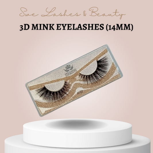 3D Mink Eyelashes (14mm)