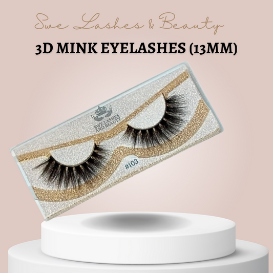 3D Mink Eyelashes (13mm)