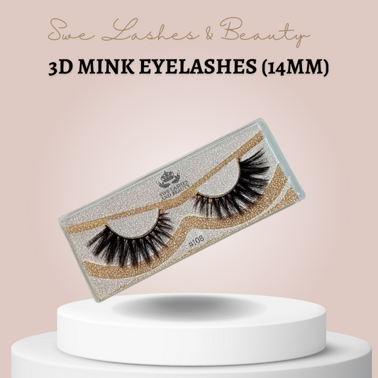 3D Mink Eyelashes (14mm)