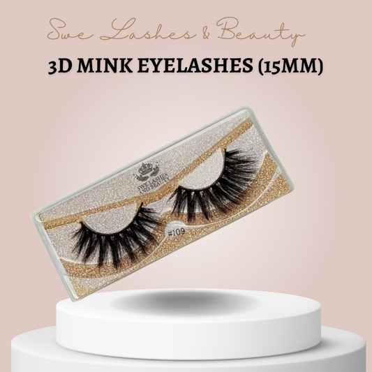 3D Mink Eyelashes (15mm)